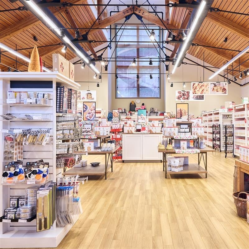 Interior of King Arthur store in Norwich, VT