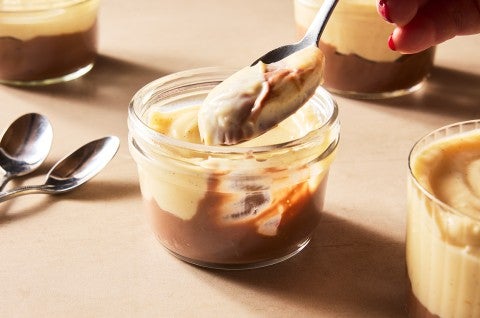 Chocolate and Vanilla Pudding Cups  - select to zoom