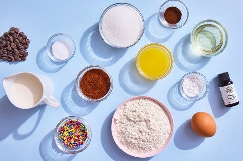 Easy Frosted Brownies ingredients - select to zoom