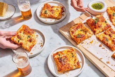 Flaky Puff Crust Pizza